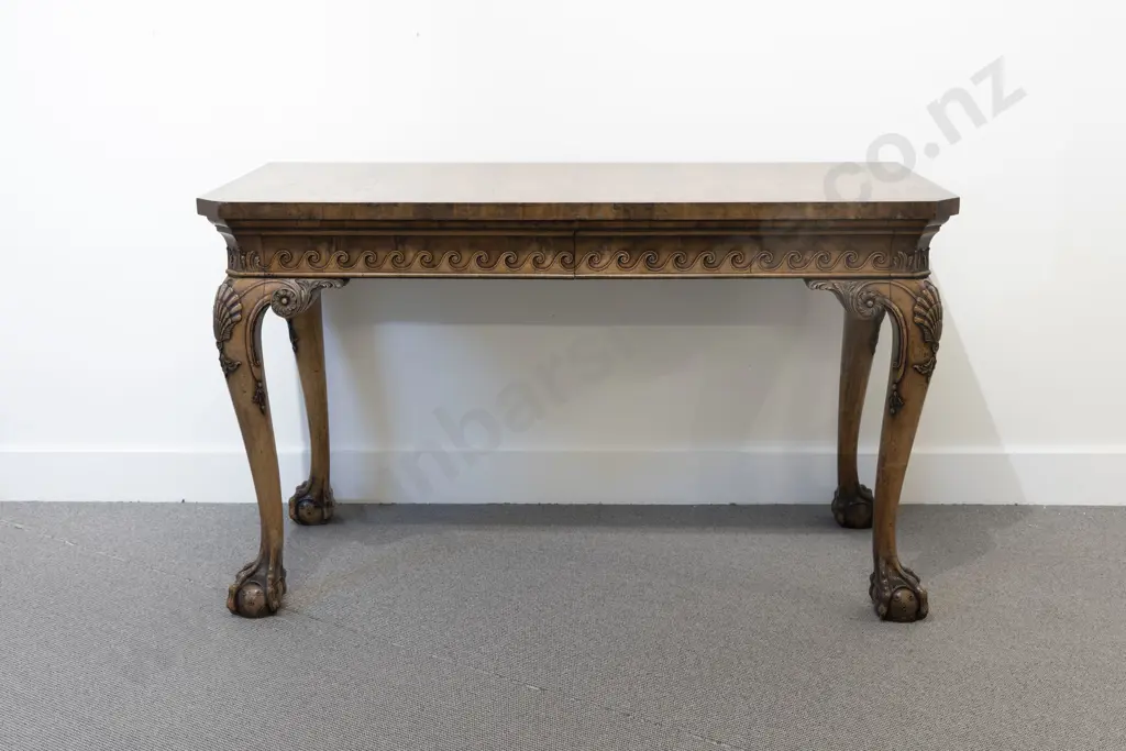 Fine Quality Pair of George III Style Mahogany Walnut & Yew Side Tables by George Jetley of London Image 1++