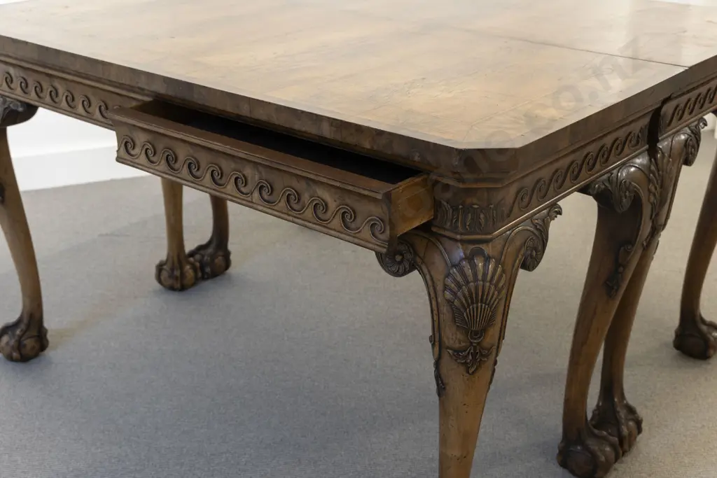 Fine Quality Pair of George III Style Mahogany Walnut & Yew Side Tables by George Jetley of London Image 1++