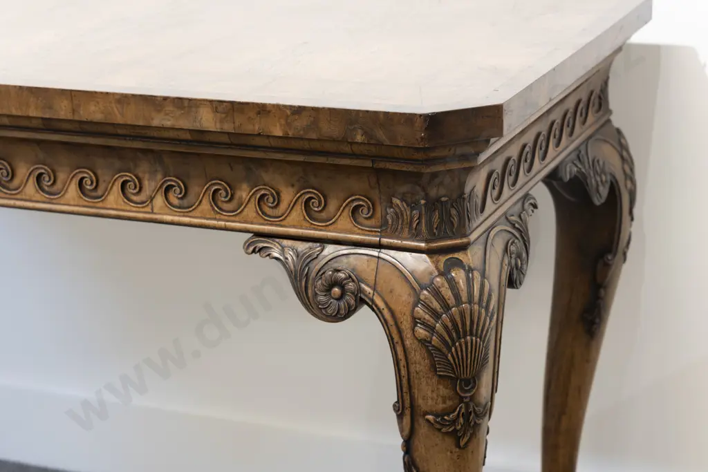 Fine Quality Pair of George III Style Mahogany Walnut & Yew Side Tables by George Jetley of London Image 1++