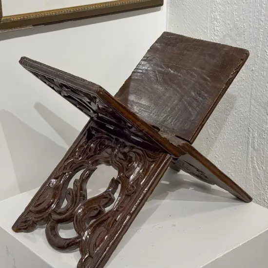 Victorian Oak X-Form Folding Book Stand