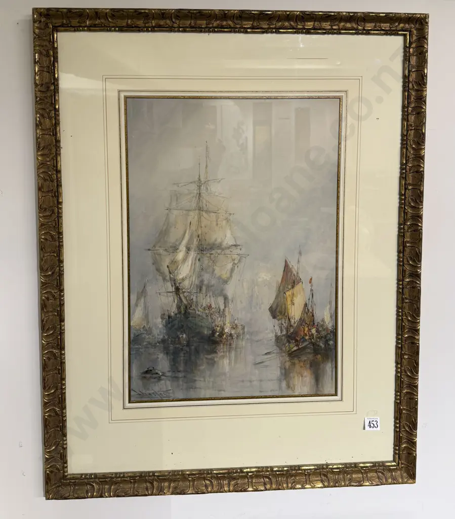 Frank Wasley - A Trading Vessel Under Escort Image 1++