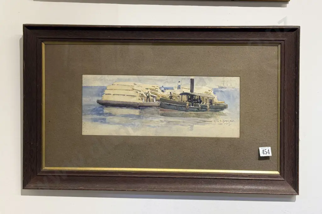 C E S Tindall - Unloading The Barges Image 1++