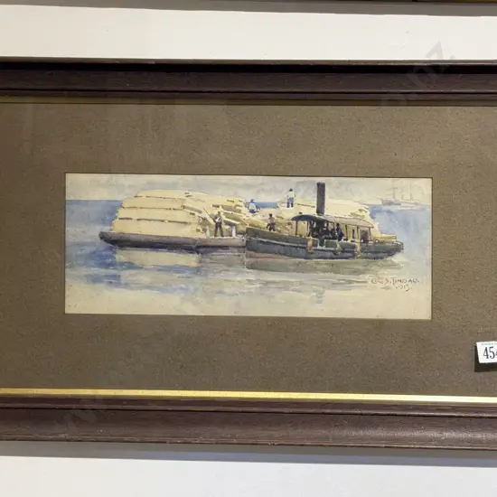 C E S Tindall - Unloading The Barges