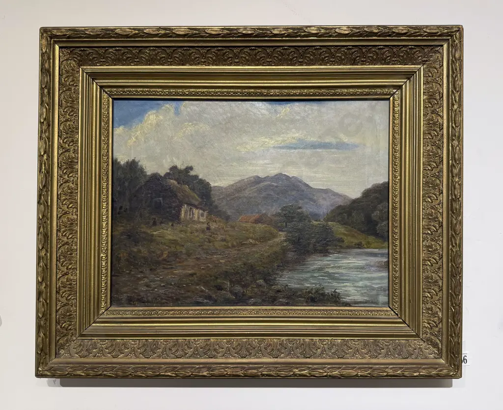 C19th Unknown Artist - Highland Croft Image 1++