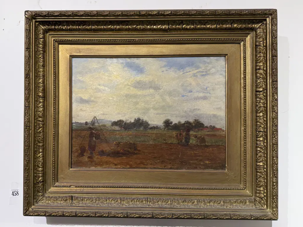 P Mackie - English Harvest Scene Image 1++