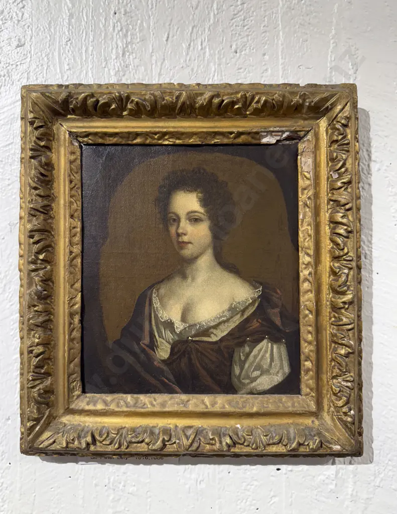 Follower of Sir Peter Lely (British 1618 - 1680) - Portrait of a Lady Image 1++