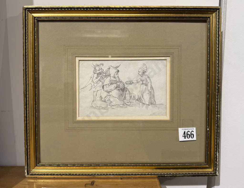 Manner of Albrecht Durer (German 1471 - 1528) - Temptation of St Anthony Image 1++
