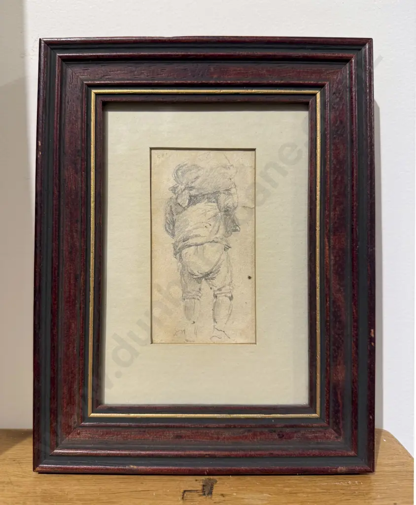 Attributed Samuel Prout (British 1783 - 1852) - Small Figure Sketch Image 1++