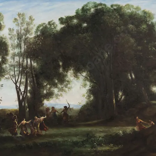 C19th Style Woodland Scene