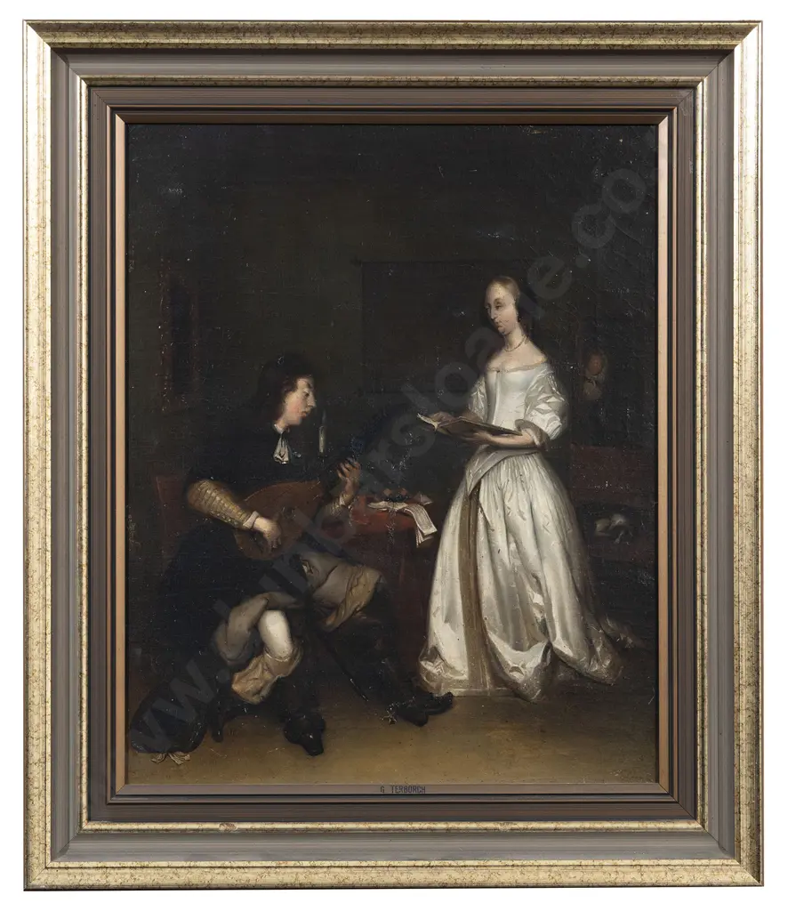 After Gerard ter Borch (Dutch 1617 - 1681) - Music Evening Image 1++