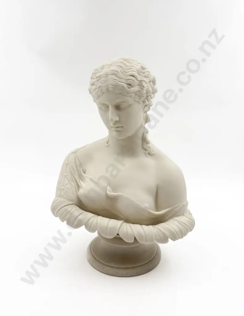 C19th Copeland Art Union of London Parian Ware Bust Image 1++