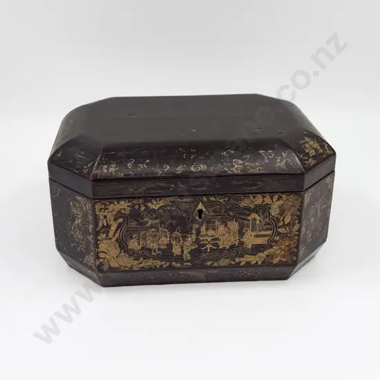 C19th Chinese Black Lacquered Box