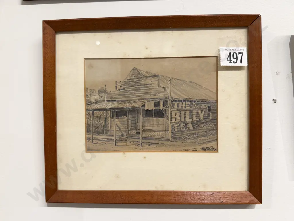 Unknown Artist (Australian) - Two Pencil Sketches Image 1++