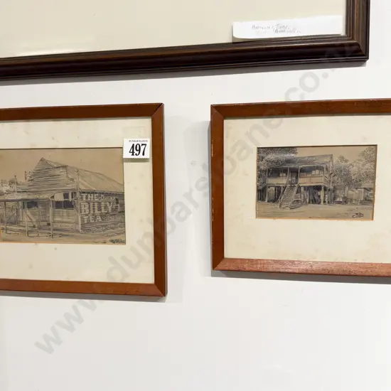Unknown Artist (Australian) - Two Pencil Sketches