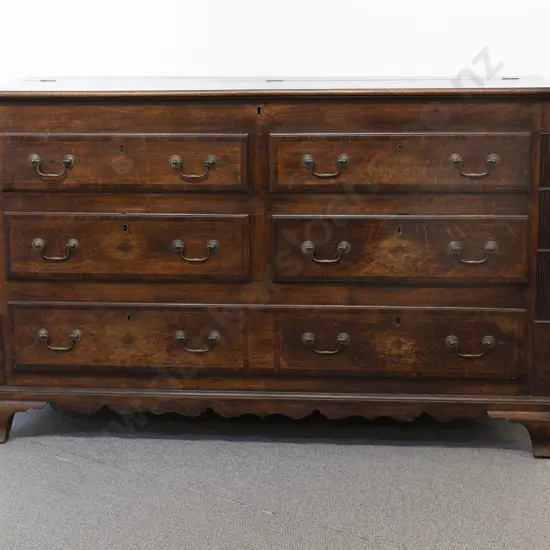 George III Oak Mule Chest