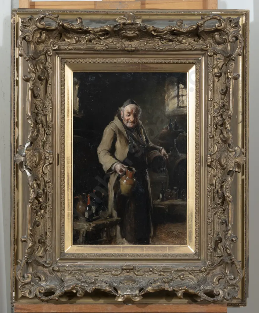 Hermann Armin Kern (Hungarian 1839 - 1912) - Cellarman Image 1++