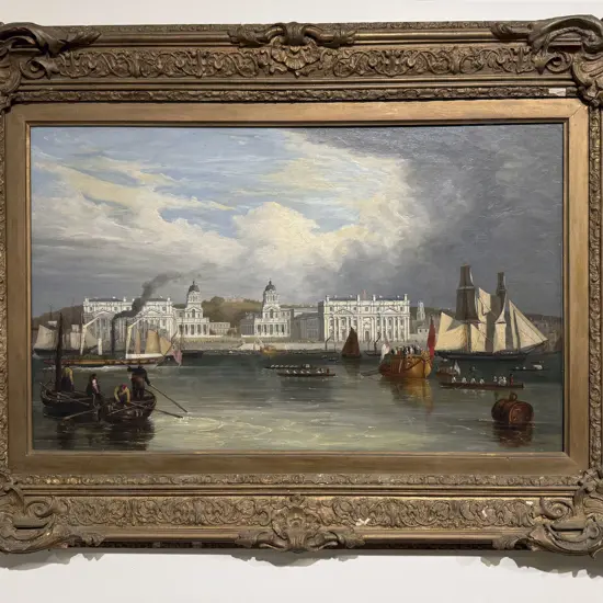 Attributed Frederick Calvert (British 1815 - 1844) - Greenwich Palace and the Queens Home