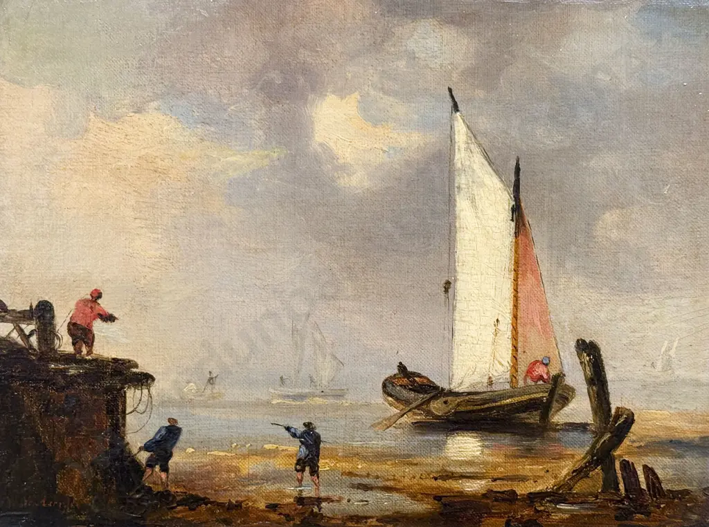 Manner of William Van Der Velde The Younger (Dutch 1633 - 1707) - Seascape Image 1++