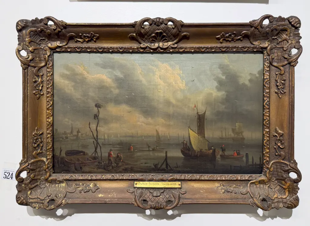 C18th Dutch School Style of Biersraten - Seascape Image 1++