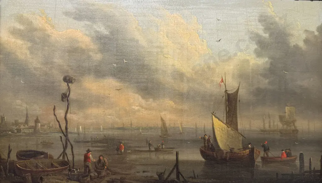 C18th Dutch School Style of Biersraten - Seascape Image 1++