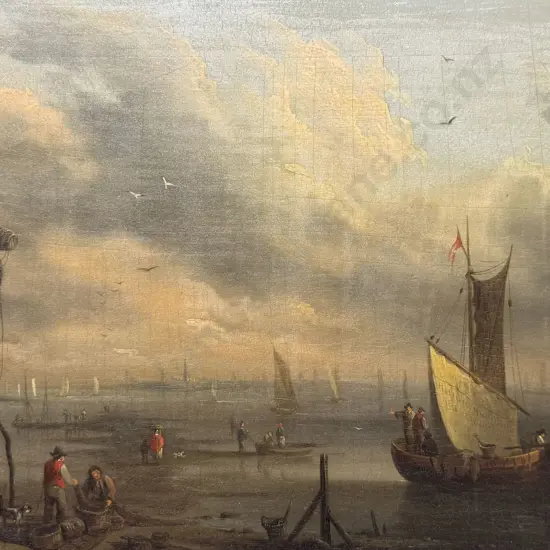 C18th Dutch School Style of Biersraten - Seascape