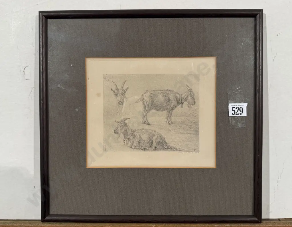 Photogravure- Study of Goats Image 1++
