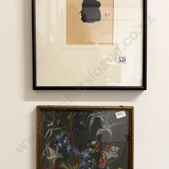 Two Works - Silhouette and Naive Botanical Study