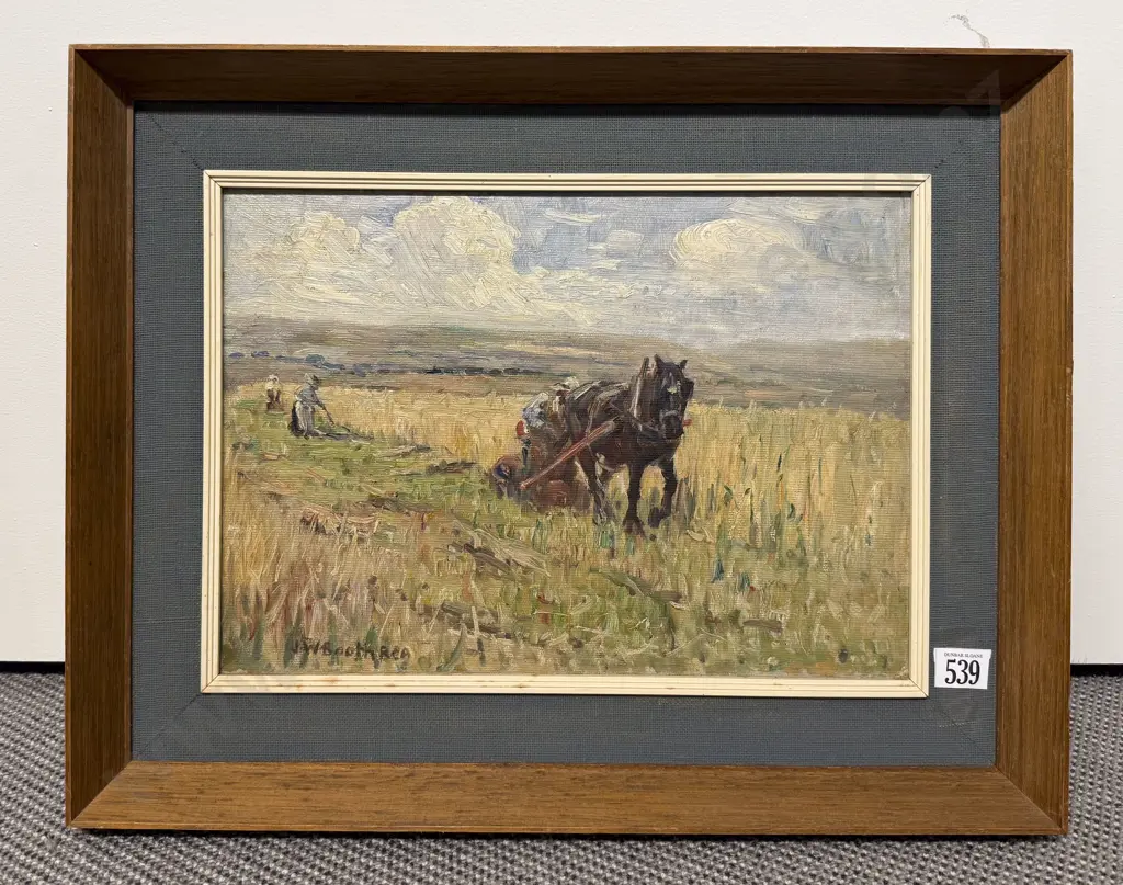 James William Booth (Staithes Group 1867-1953) - Ploughing Time Image 1++