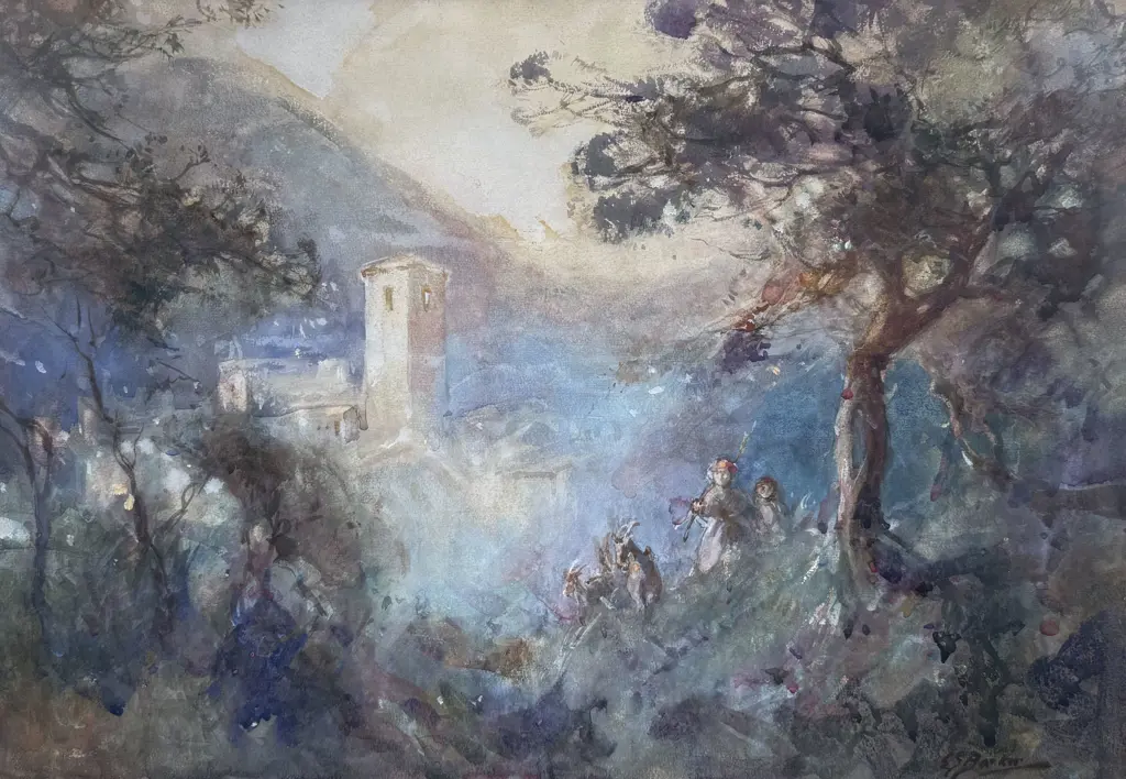 E.S. Barker (nee Hope) - Romantic Landscape Image 1++