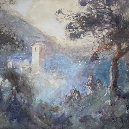 E.S. Barker (nee Hope) - Romantic Landscape