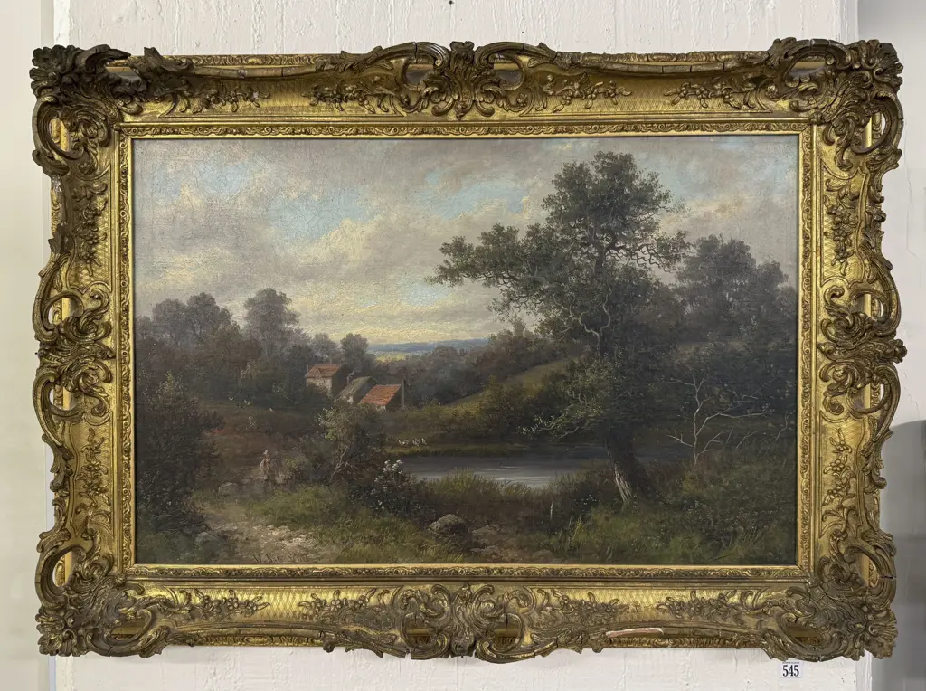 Unknown Artist - C19th English Romantic Landscape Image 1++
