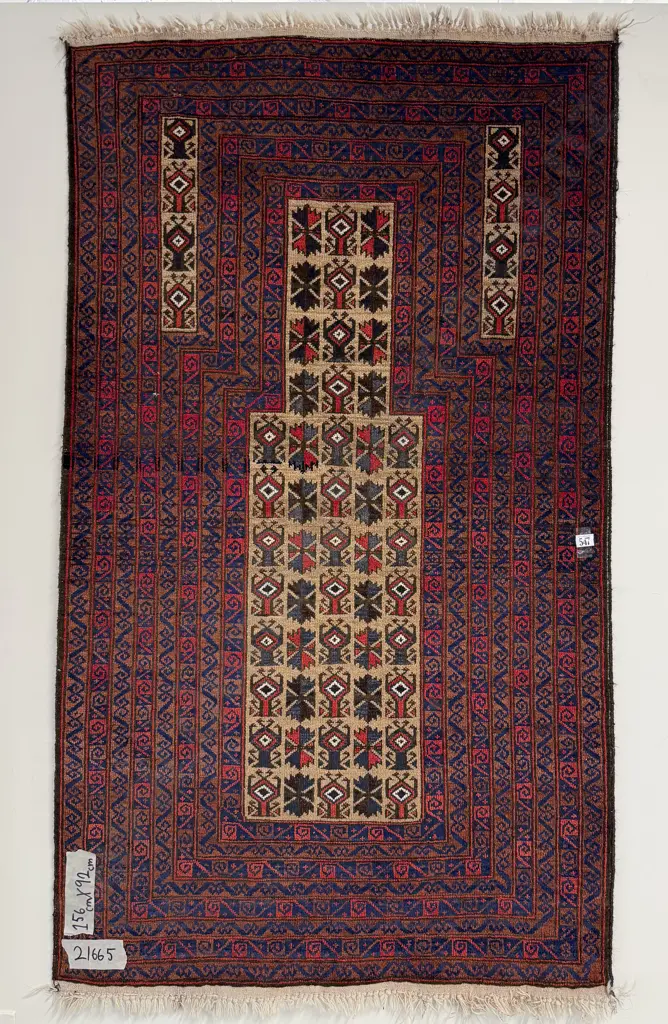 Antique Persian Prayer Rug Image 1++