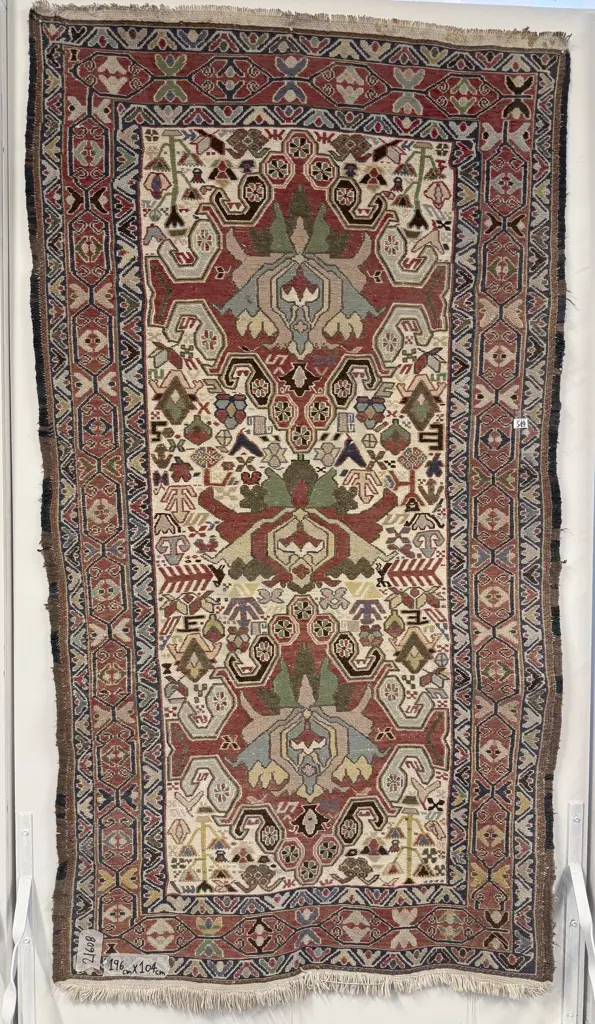 Antique Faded Kelim Rug Image 1++