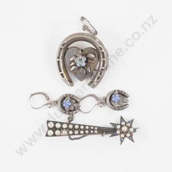 Victorian 9ct Shooting Star Brooch