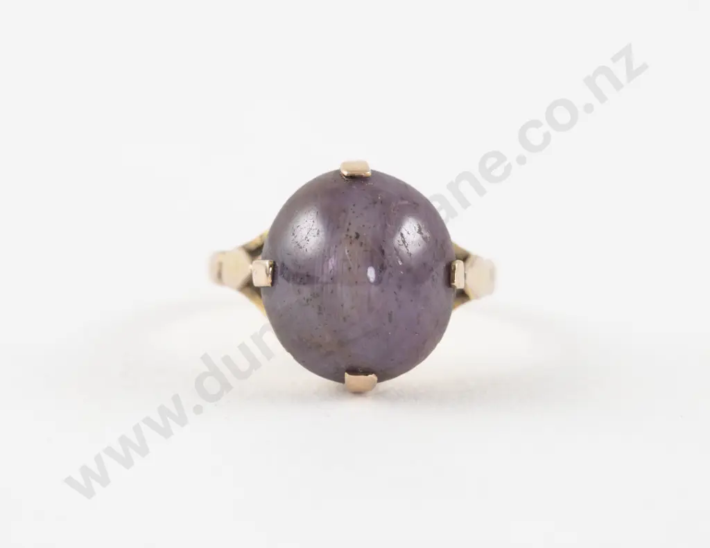 9ct Single Star Amethyst Ring Image 1++
