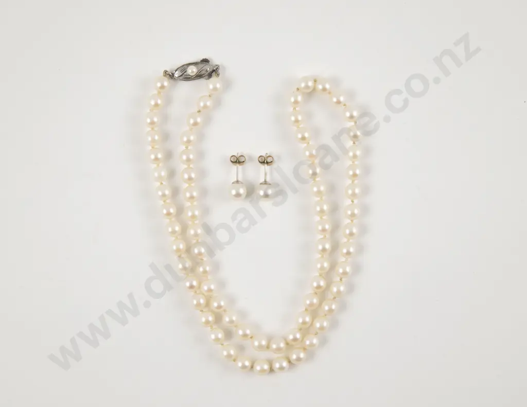 Single Strand Uniform Cultured Pearl Necklace Image 1++