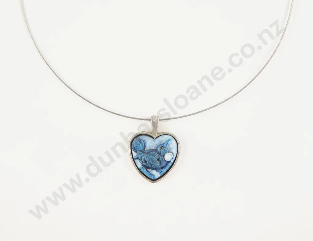 Artist Craig Fletcher Heart Tui Pendant Image 1++