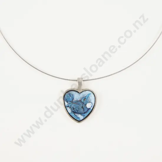 Artist Craig Fletcher Heart Tui Pendant