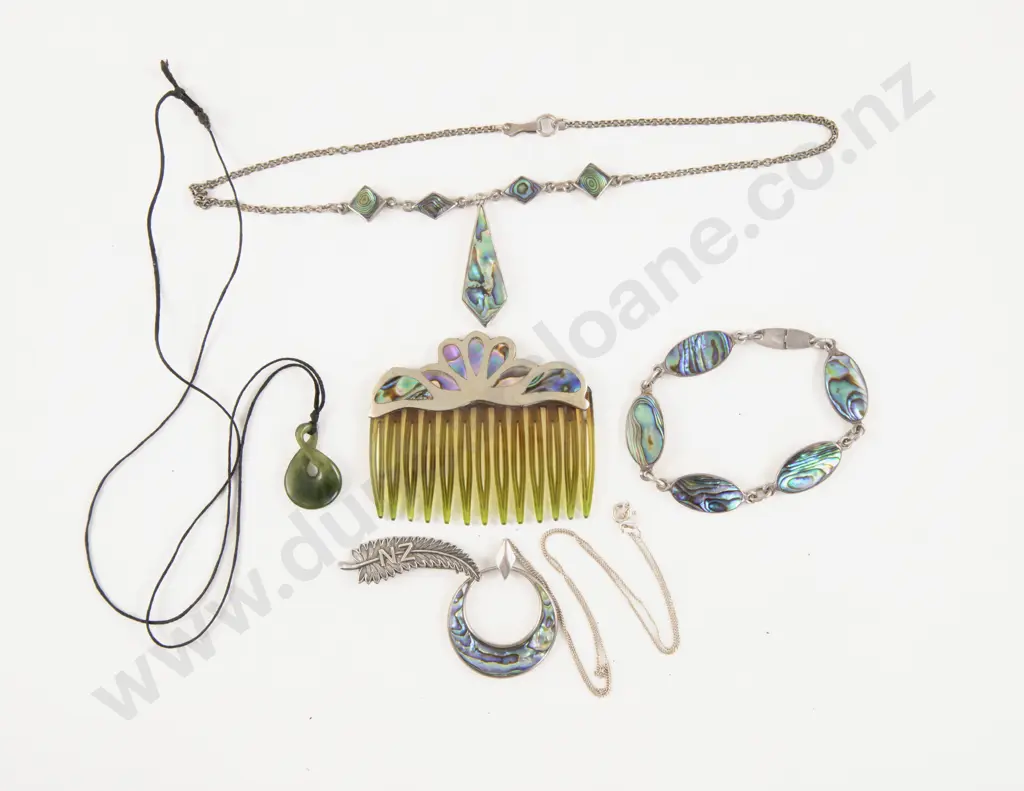 Small Collection of NZ S/S Paua Jewellery Image 1++