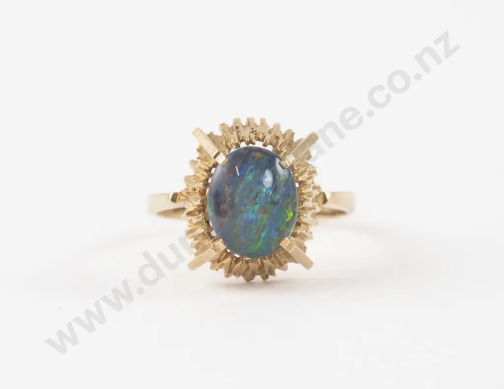 9ct Single Opal Dress Ring Image 1++