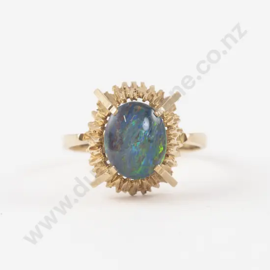 9ct Single Opal Dress Ring