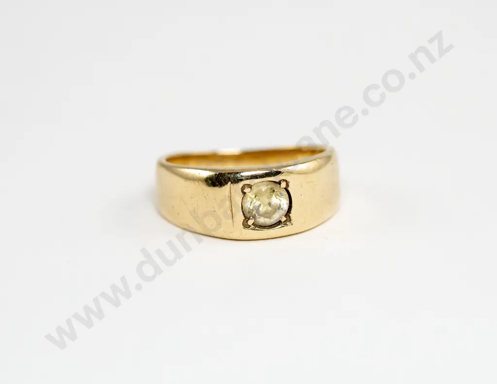 9ct Single Stone Diamond Paste Ring Image 1++