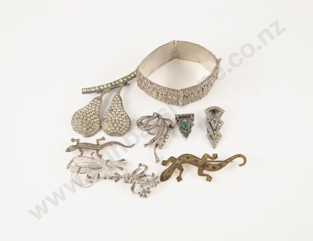 Collection of Vintage Marcasite and Filigree Jewellery Image 1++