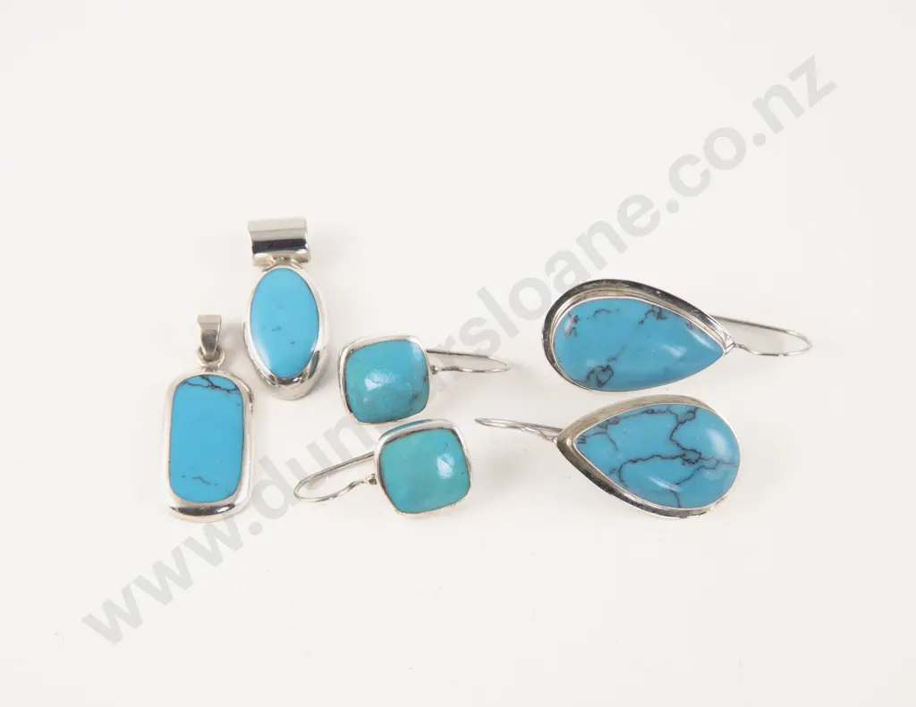 Small Collection of S/S Turquoise Jewellery Image 1++