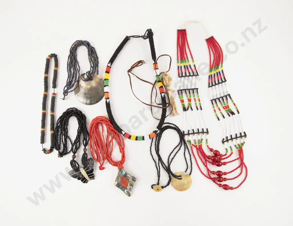 Collection of Assorted Ethnic Necklaces Image 1++