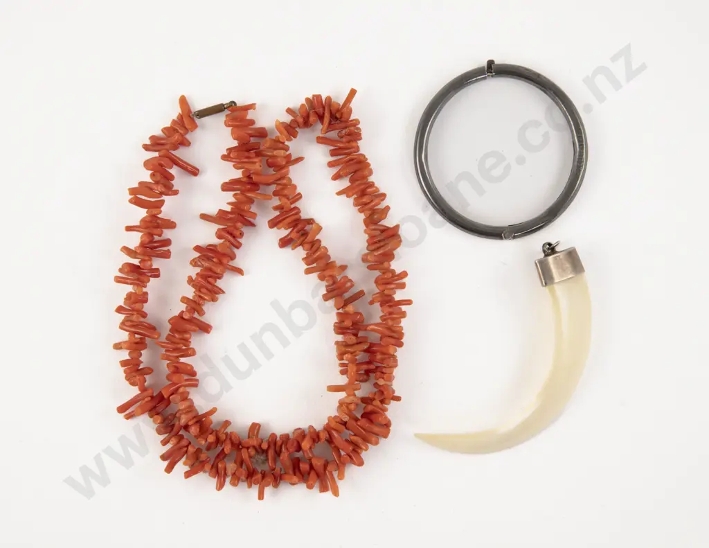 Single Strand Coral Necklace Image 1++
