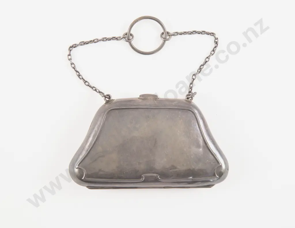 C20th Silver Plate Purse Image 1++