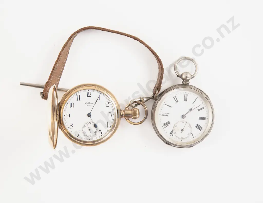 .935 Silver Open Faced Key Wind Pocket Watch Image 1++