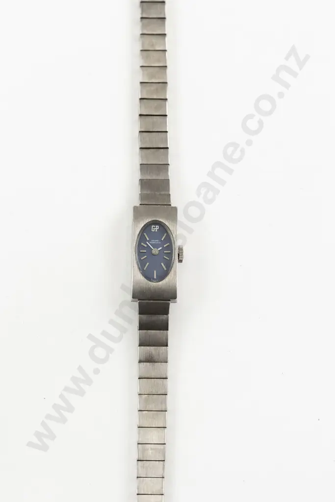 Vintage Girard-Perregaux All Polished Stainless Steel Ladies Wrist Watch Image 1++