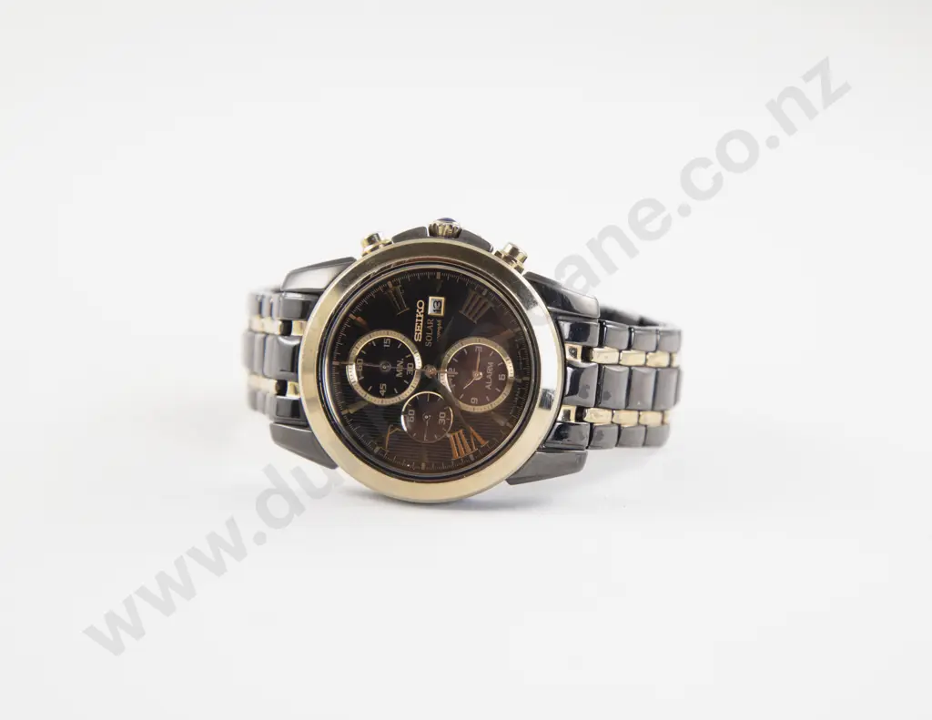 Seiko Solar Chronograph Gents Wrist Watch Image 1++